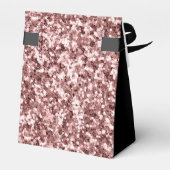 80e verjaardag Bedankt Roos Gold Glitter Script Bedankdoosjes (Achterkant)