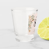 80e verjaardag  Bloemen Shot Glas (Links)