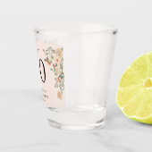 80e verjaardag  Bloemen Shot Glas (Rechts)