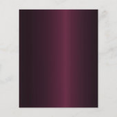 80e verjaardag Bourgondië gouden uitnodiging (Achterkant)