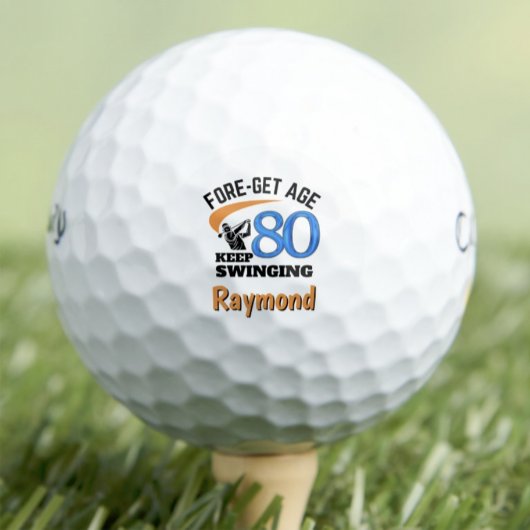 80e verjaardag cadeau voor stiefvader - Cool Golfe Golfballen