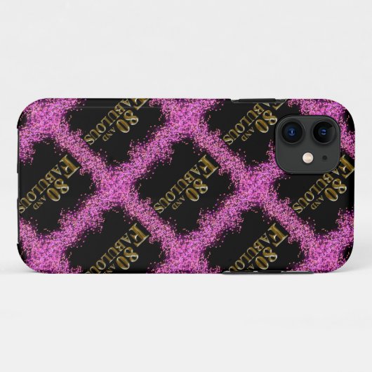 80e verjaardag Case-Mate iPhone case (Achterkant (horizontaal))