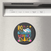 80e verjaardag Cruise B-Day Party Circle Magneet (Insitu (Vaatwasser))