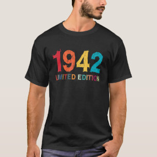 80e Verjaardag Dames Mannen 80 Jaar 1942 49 T-shirt