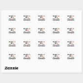 80e verjaardag design hart sticker (Vel)