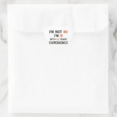 80e verjaardag design hart sticker (Tas)