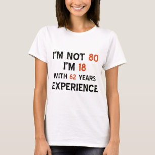 80e verjaardag design t-shirt
