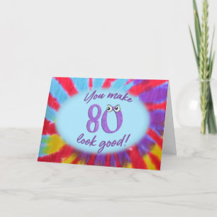 80e verjaardag dye lijst kaart