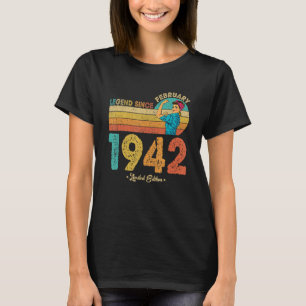 80e verjaardag februari 1942 Legende sinds 1942 80 T-shirt