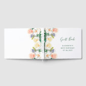 80e verjaardag florals wit zwart roze gastenboek (Volledig)