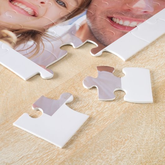 80e verjaardag foto collage man man wit legpuzzel (Zijkant)