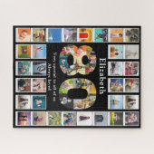 80e verjaardag foto template legpuzzel (Horizontaal)