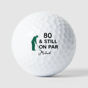 80e verjaardag Funny Custom Golf Ball met naam Golfballen