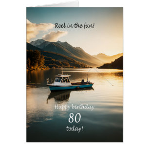 80e verjaardag Gevist vanaf een boot