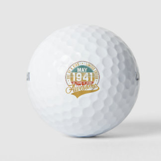 80e verjaardag gift retro mei 1941 80 jaar oud golfballen