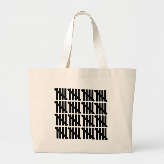 80e verjaardag grote tote bag (Voorkant)
