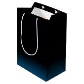 80e verjaardag kaarsen Middelgrote Gift Bag Medium Cadeauzakje (Achterkant Gekanteld)