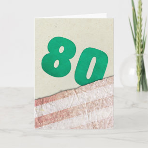 80e verjaardag kaart