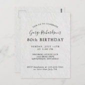 80e verjaardag Kaart (Voorkant / Achterkant)