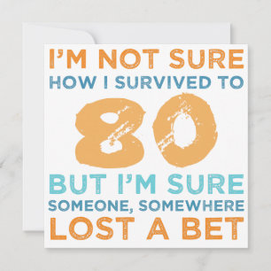 80e verjaardag Legende Kaart