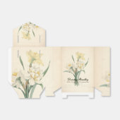 80e verjaardag Narcissus Custom Dank u Favor Box Bedankdoosjes (Uitgevouwen)