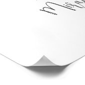 80e verjaardag nummer 80 Aangepast fotocollage Poster (Hoek)