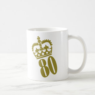 80e verjaardag - nummer - tachtig koffiemok