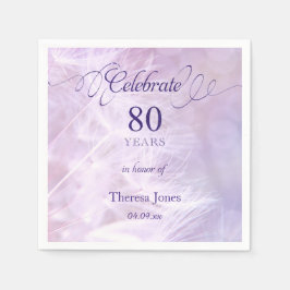 80e verjaardag partij standaard cocktail servet