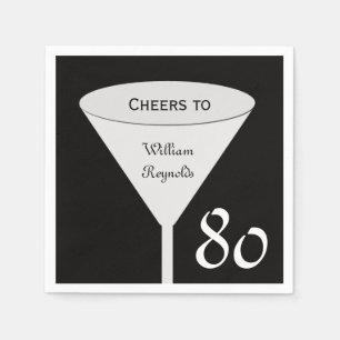 80e verjaardag Party Papieren servetten
