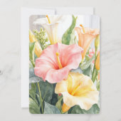 80e verjaardag Prachtige lentebloemen Kaart (Achterkant)