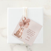 80e verjaardag Roos gouden taart Bedankjes Labels (In situ)