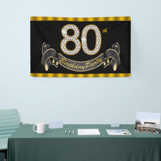 80e verjaardag spandoek (Beurs)