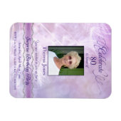 80e verjaardag uitnodiging foto magneten (Horizontaal)