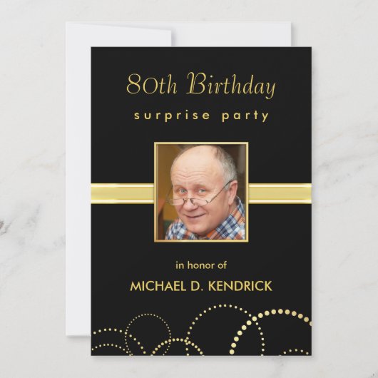 80e verjaardag Uitnodigingen van de Partij van de (Voorkant)