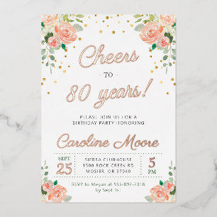 80e verjaardag van de '80e verjaardag' van de 'Dam Folie Uitnodiging