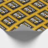 80e verjaardag van de Cheers & Beers tot 80 jaar Cadeaupapier (Hoek)