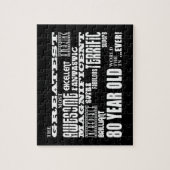 80e verjaardag van de grootste 80-jarige verjaarda legpuzzel (Verticaal)