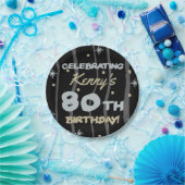 80e verjaardag van de Partij van de Verjaardag Voe Papieren Bordje (Feest)