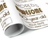 80e verjaardag van de viering van de aarde Best Fa Cadeaupapier (Rol Hoek)