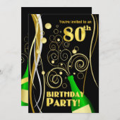 80e verjaardag van de Vogelpartij - Fun en feestel Kaart (Voorkant / Achterkant)