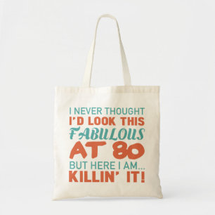 80e verjaardag voor vruchtbare vrouwen tote bag