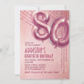 80e verjaardag vrouwen Roos Kaart (Voorkant)