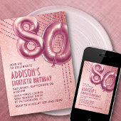 80e verjaardag vrouwen Roos Kaart