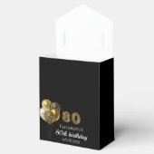 80e verjaardag zwart goud luipaard dank u bedankdoosjes (Geopend)