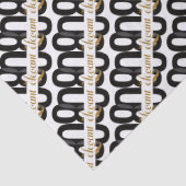 80e verjaardag zwart goud tissuepapier (Detail)