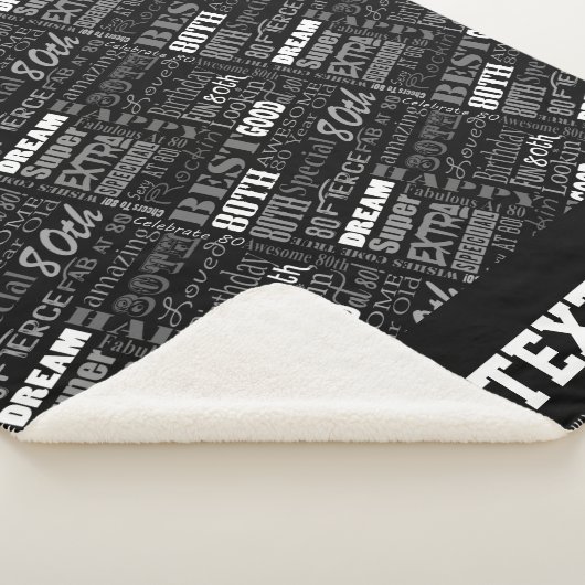 80e verjaardagsfeestje speciaal gepersonaliseerd m sherpa deken (3/4)