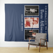 80e verjaardagsfotocollage backdrop banner wandkleed (In Situ (horizontaal))