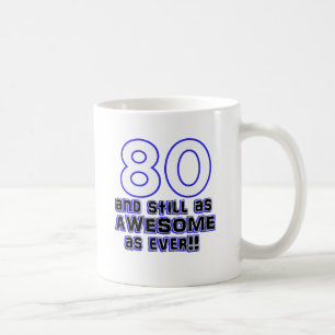 80e verjaardagsontwerp koffiemok