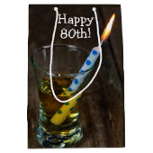80e zeemijl in Whiskey Glass Medium Cadeauzakje (Voorkant)
