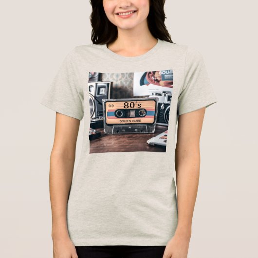 80er Jahre Tri-Blend Shirt (Voorkant)